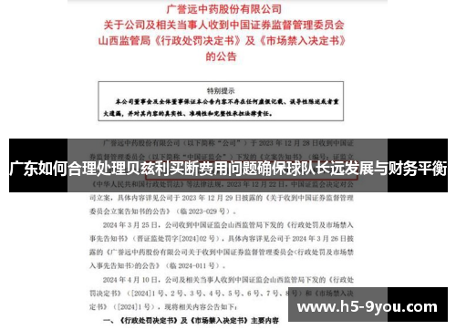 广东如何合理处理贝兹利买断费用问题确保球队长远发展与财务平衡